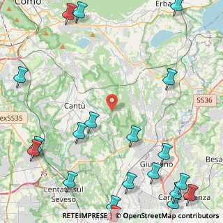 Mappa Via Brianza, 22063 Cantù CO, Italia (6.8235)