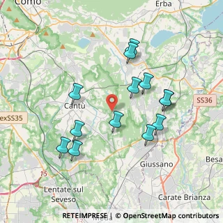 Mappa Via Brianza, 22063 Cantù CO, Italia (3.57308)