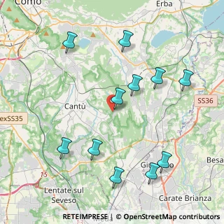 Mappa Via Brianza, 22063 Cantù CO, Italia (4.45364)