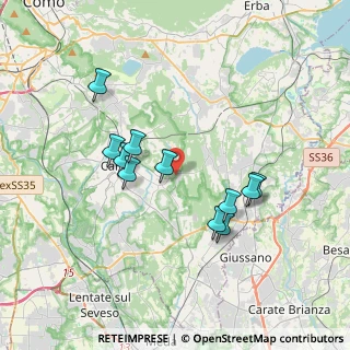 Mappa Via Brianza, 22063 Cantù CO, Italia (3.26727)