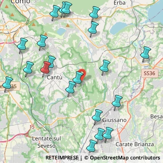 Mappa Via Brianza, 22063 Cantù CO, Italia (5.4485)