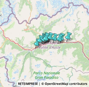 Mappa Viale Giorgio Carrel, 11100 Aosta AO, Italia (5.10417)