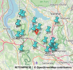 Mappa Via Cappelletta, 21029 Vergiate VA, Italia (7.4775)
