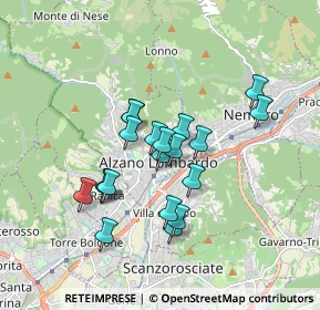 Mappa Via F. M. Adobati, 24022 Alzano Lombardo BG, Italia (1.4035)