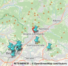Mappa Via F. M. Adobati, 24022 Alzano Lombardo BG, Italia (5.21333)