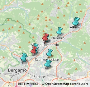 Mappa Via F. M. Adobati, 24022 Alzano Lombardo BG, Italia (3.44385)