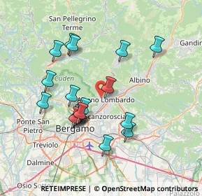 Mappa Via D'Alzano Guglielmo, 24022 Alzano Lombardo BG, Italia (6.83944)