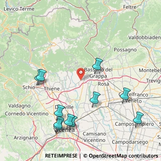 Mappa Via Montegrappa, 36060 Pianezze VI, Italia (20.00727)