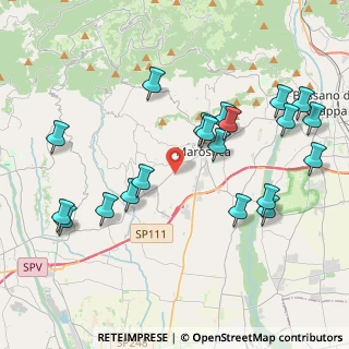 Mappa Via Montegrappa, 36060 Pianezze VI, Italia (4.4245)