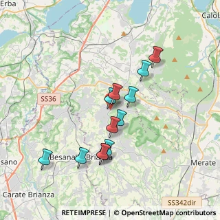 Mappa Via Fermi, 23897 Viganò LC, Italia (3.225)