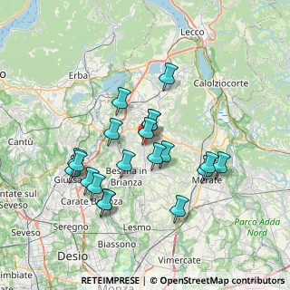 Mappa Via Fermi, 23897 Viganò LC, Italia (6.598)