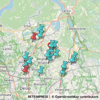 Mappa Via Fermi, 23897 Viganò LC, Italia (6.93895)