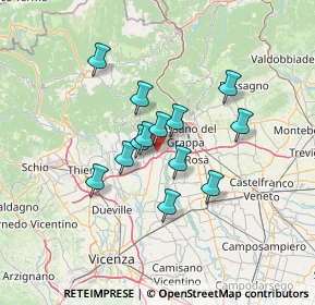Mappa Corso della Ceramica, 36063 Marostica VI, Italia (10.07923)