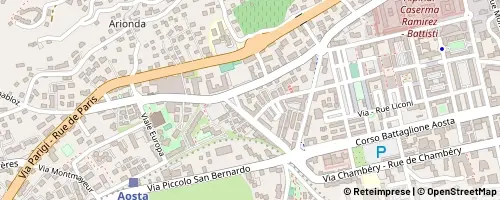Mappa Aosta