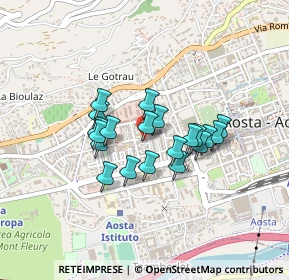 Mappa Piazza Soldats De La Neige, 11100 Aosta AO, Italia (0.3105)