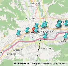 Mappa Via Cavagnet Maggiore, 11100 Aosta AO, Italia (1.84917)