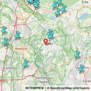 Mappa Via Giovan Battista Grassi, 22063 Cantù CO, Italia (6.8285)