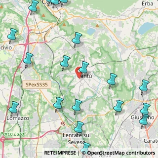 Mappa Via Giovan Battista Grassi, 22063 Cantù CO, Italia (6.2985)