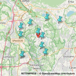 Mappa Via Giovan Battista Grassi, 22063 Cantù CO, Italia (3.81636)