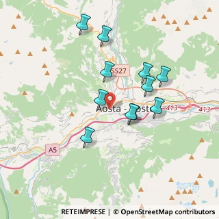 Mappa Via Monte Falere, 11100 Aosta AO, Italia (3.22727)