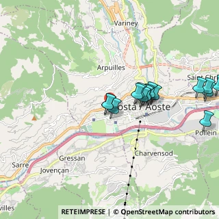 Mappa Via Monte Falere, 11100 Aosta AO, Italia (1.90667)