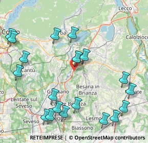 Mappa Via Cascina Tremolada, 20837 Veduggio Con Colzano MB, Italia (9.8865)