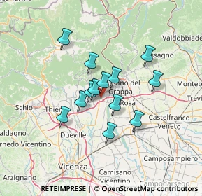 Mappa Via Alessandro Volta, 36063 Marostica VI, Italia (10.05385)