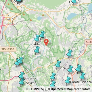 Mappa Via Teano, 22063 Cantù CO, Italia (6.8945)