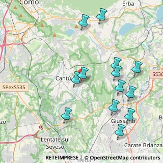 Mappa Via Teano, 22063 Cantù CO, Italia (4.46231)