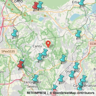 Mappa Via Teano, 22063 Cantù CO, Italia (6.915)