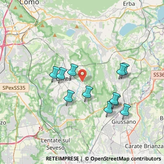 Mappa Via Teano, 22063 Cantù CO, Italia (3.51545)