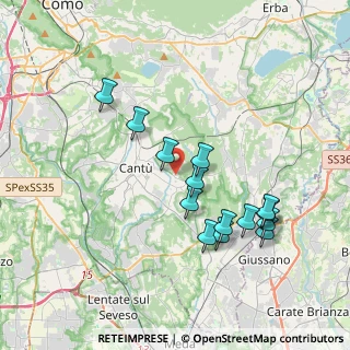 Mappa Via Teano, 22063 Cantù CO, Italia (3.61643)