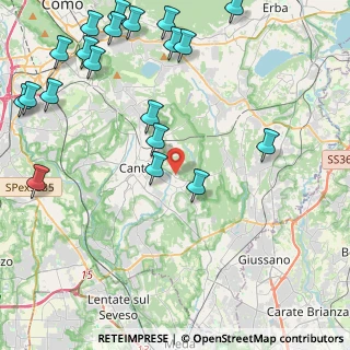 Mappa Via Teano, 22063 Cantù CO, Italia (5.8225)