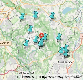 Mappa Via Teano, 22063 Cantù CO, Italia (3.40563)