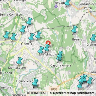 Mappa Via Teano, 22063 Cantù CO, Italia (2.9685)