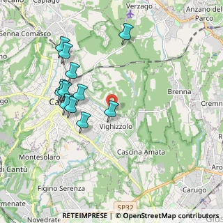Mappa Via Teano, 22063 Cantù CO, Italia (1.90667)