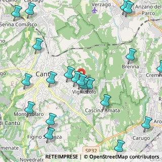 Mappa Via Teano, 22063 Cantù CO, Italia (2.777)
