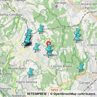 Mappa Via Teano, 22063 Cantù CO, Italia (1.98882)