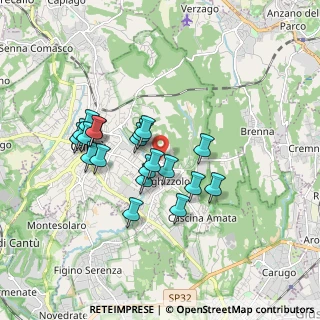 Mappa Via Teano, 22063 Cantù CO, Italia (1.478)