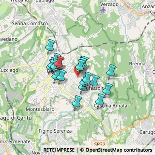 Mappa Via L. Da Vinci, 22063 Cantù CO, Italia (1.232)