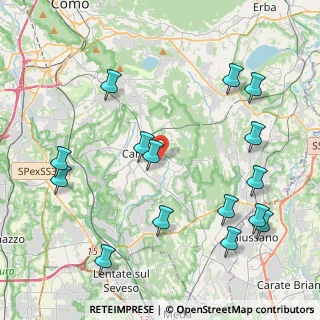 Mappa Via Leonardo da Vinci, 22063 Cantù CO, Italia (4.92467)