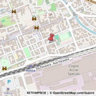 Mappa Piazza Cavalieri di Vittorio Veneto, 5, 11100 Aosta, Aosta (Valle d'Aosta)