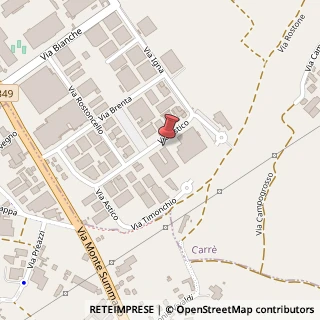 Mappa Via Astico, 3, 36010 Carrè, Vicenza (Veneto)