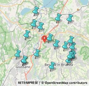 Mappa Via Giuseppe Verdi, 20837 Veduggio con Colzano MB, Italia (4.262)