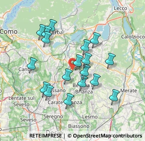 Mappa Via Giuseppe Verdi, 20837 Veduggio con Colzano MB, Italia (6.585)