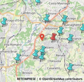 Mappa Via Giuseppe Verdi, 20837 Veduggio con Colzano MB, Italia (3.082)