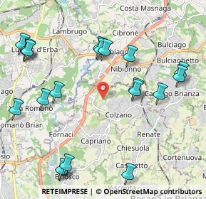 Mappa Via Giuseppe Verdi, 20837 Veduggio con Colzano MB, Italia (2.522)