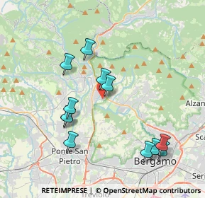 Mappa Via Olimpia, 24011 Almé BG, Italia (3.905)