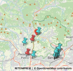 Mappa Via Olimpia, 24011 Almé BG, Italia (4.86769)