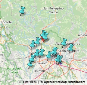 Mappa Via Olimpia, 24011 Almé BG, Italia (6.70313)